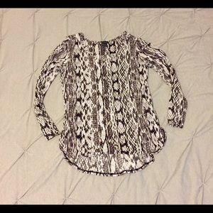 Paraphrase animal print blouse